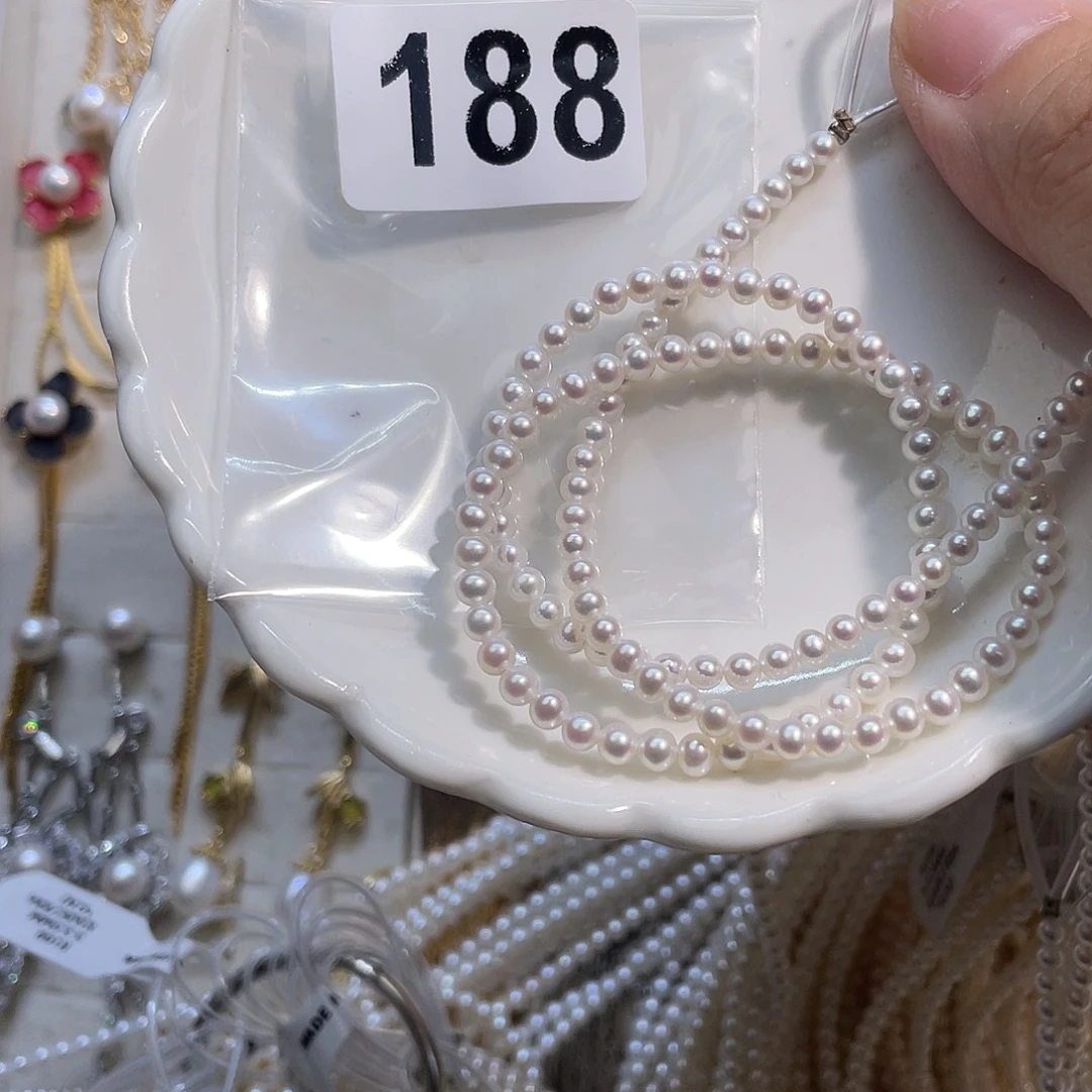 合金淡水珍珠耳饰