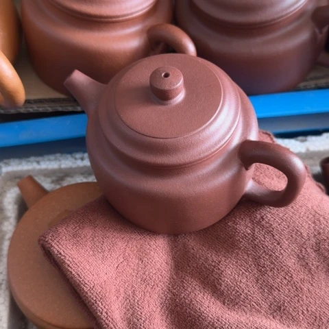 用***6紫砂茶壶底槽清料220cc