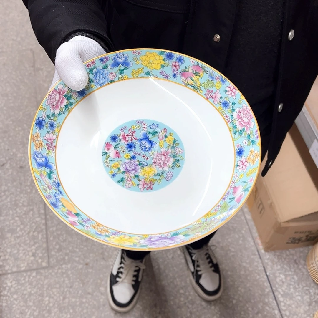 瓷8英寸1深湖水蓝。。。。。。。