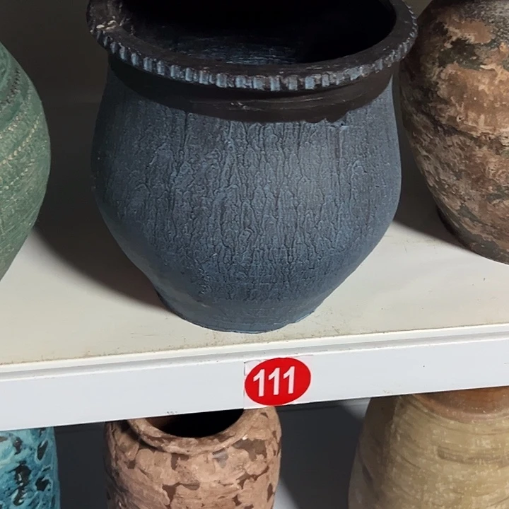 粗陶盆带孔高21口20