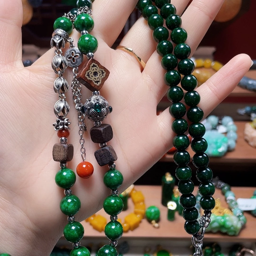 翡翠未镶嵌手链饰品