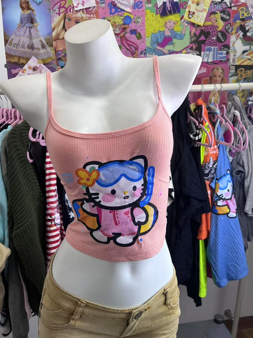 辣妹性感吊带古着