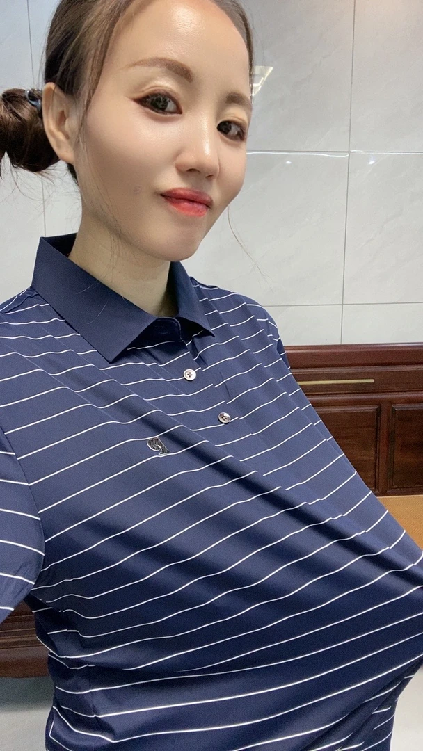 品牌条纹夏季短袖薄款商务休闲Polo衫男款polo丝光棉