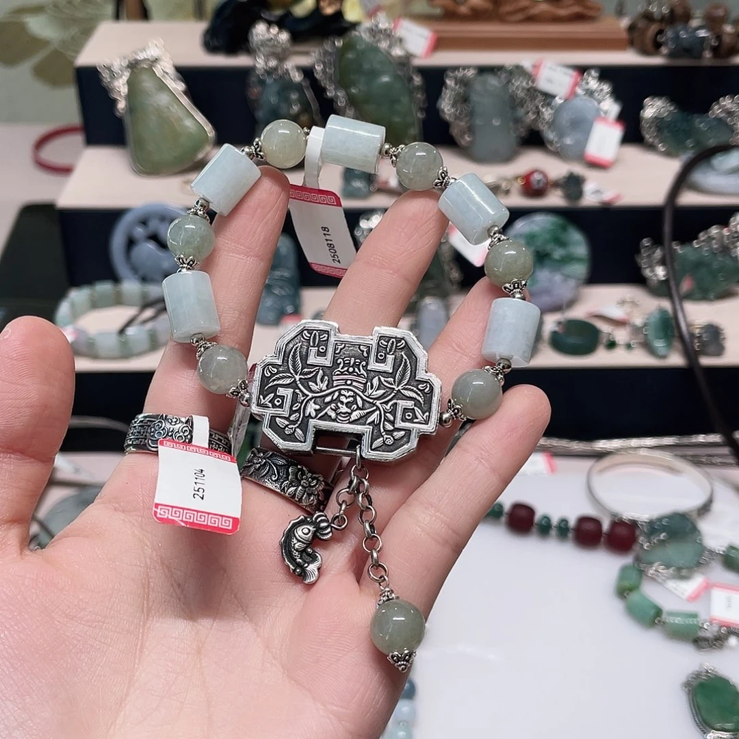 足银复古纯银手串