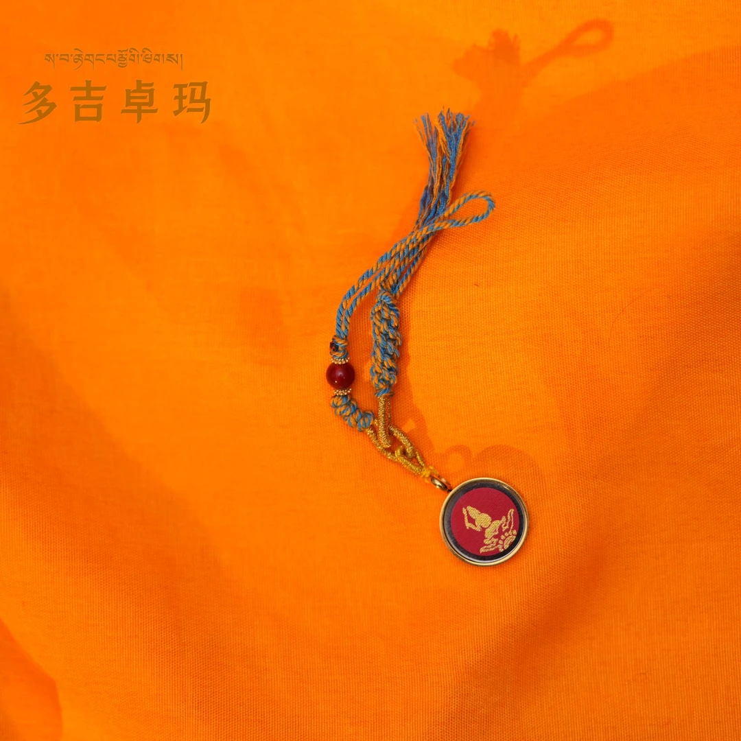 【多吉卓玛】文殊-大师手绘矿物颜料唐卡15mm