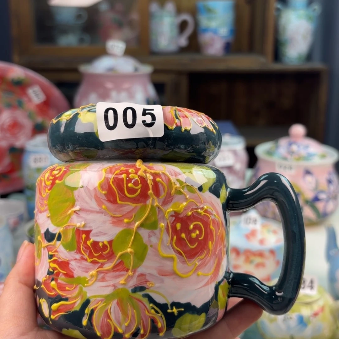 景德镇手绘高温釉下彩陶瓷茶具