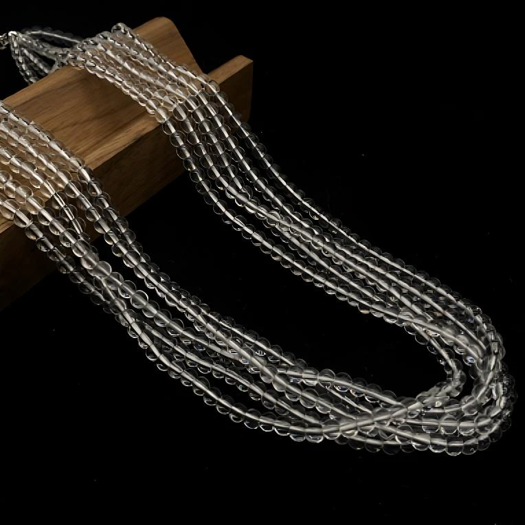 铜合金仿珍珠项链 铜合金原创设计Misskimmy白水晶项链