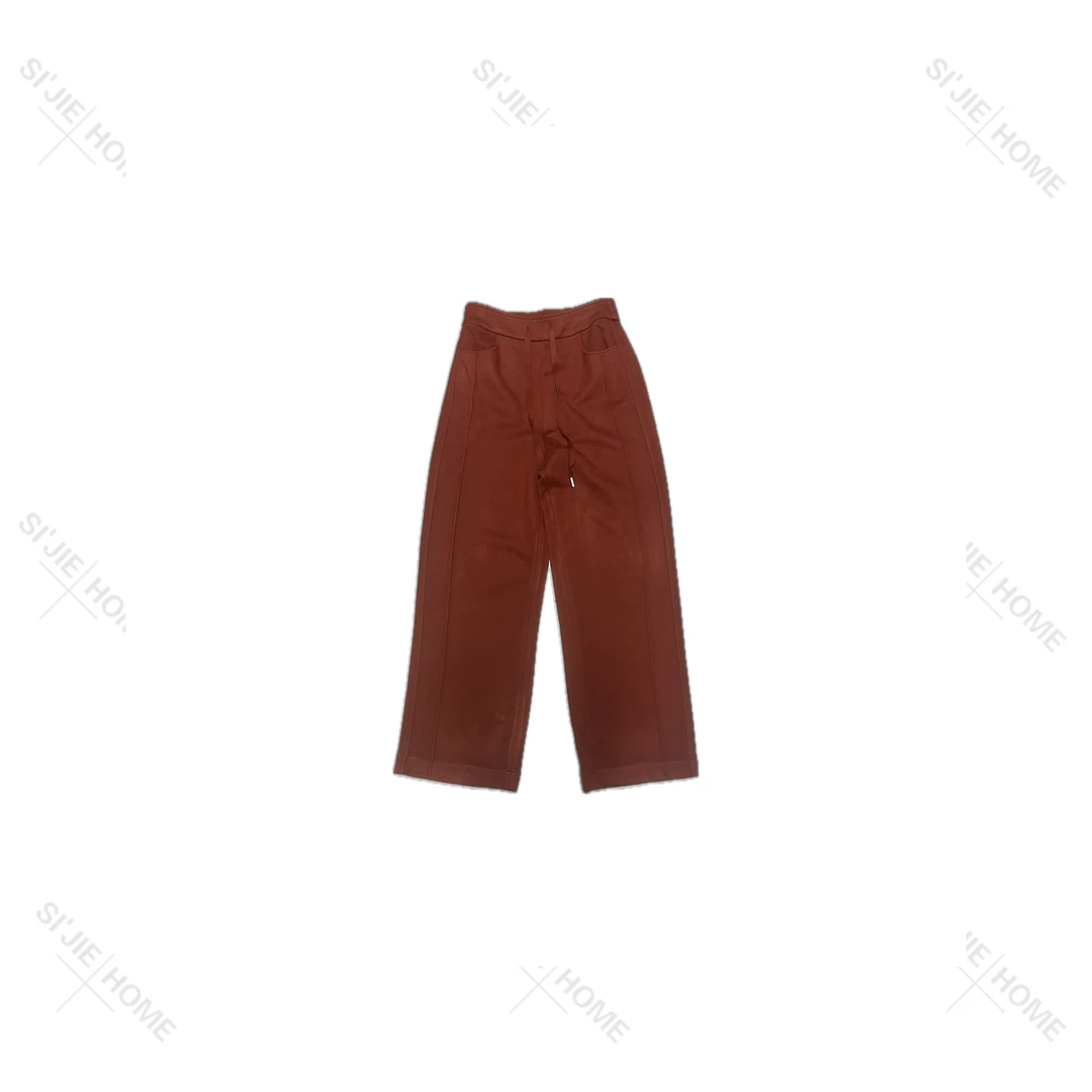 【四姐家】一根筋醋酸羊绒直筒裤 23215