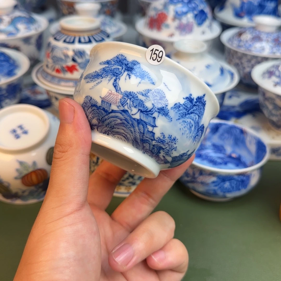 彦祖纯手工手绘茶具159