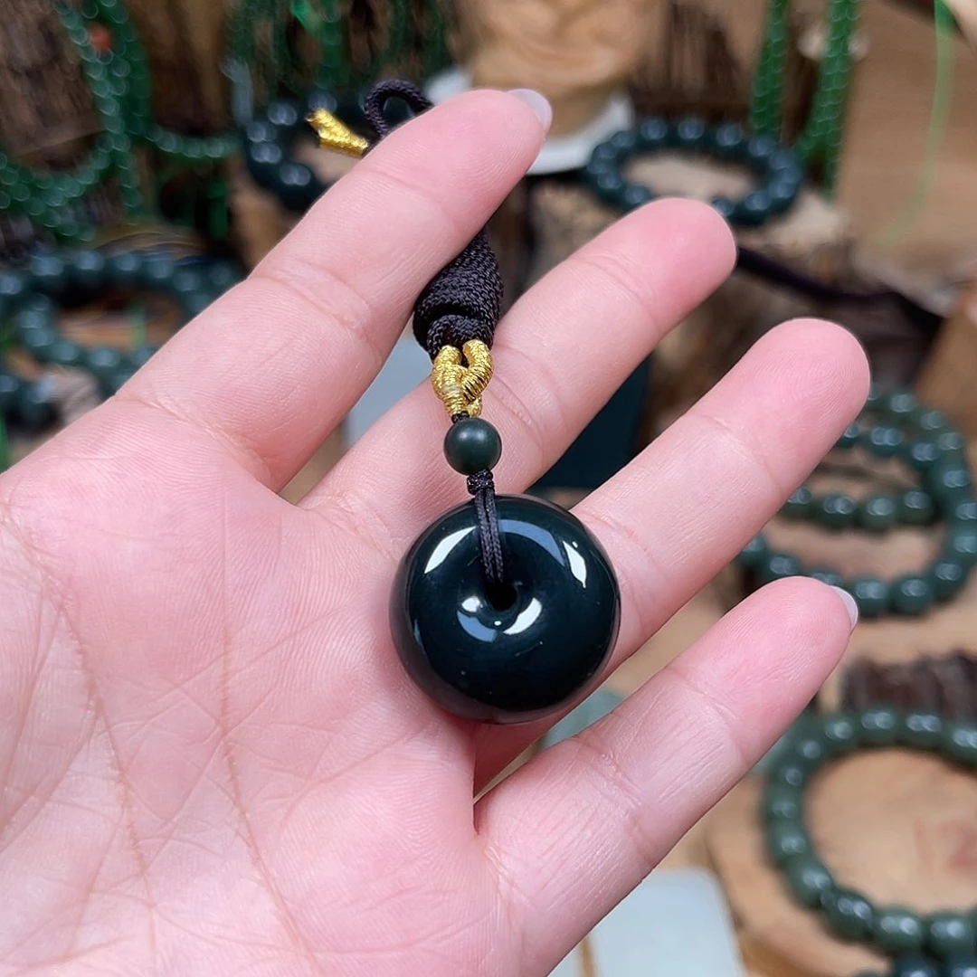 和田玉（青玉）未镶嵌颈饰