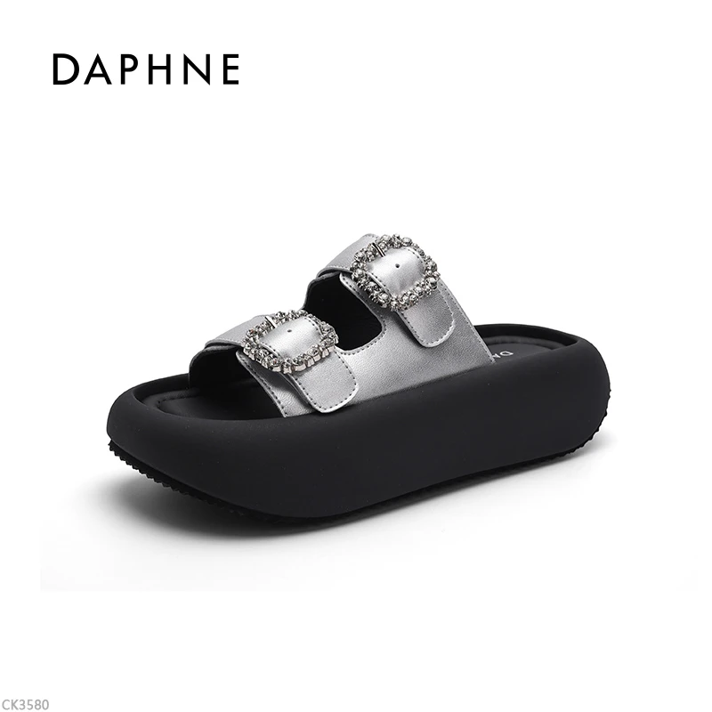 达芙妮增高夏季修面日常时尚百搭一字型一字拖沙滩网红凉拖鞋平底