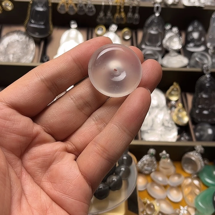 平***乐石英质玉未镶嵌平安扣