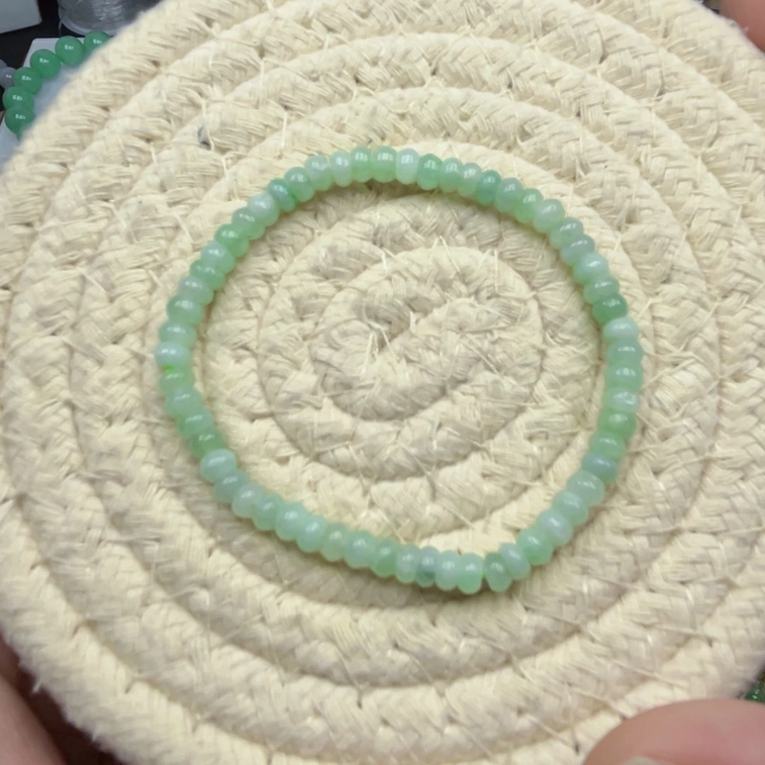 翡翠未镶嵌手链天然a货翡翠4.8