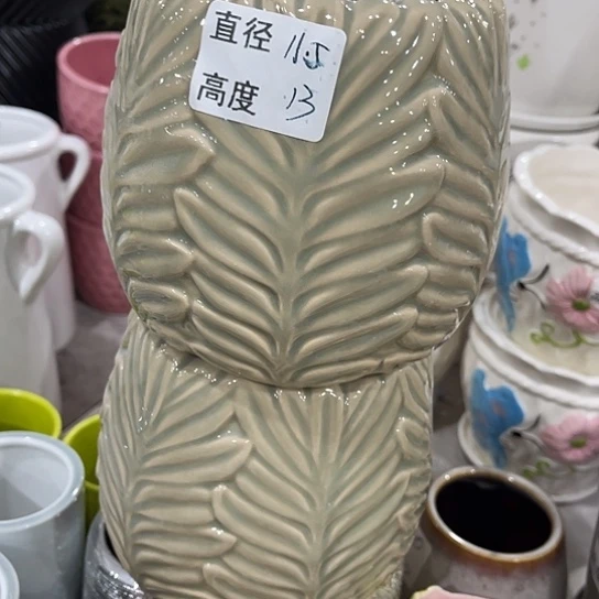 多肉绿植陶瓷花盆9.9包邮，有孔