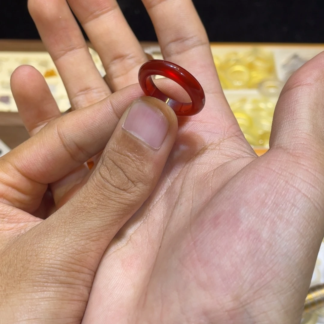玛瑙/玉髓未镶嵌戒指82号港13