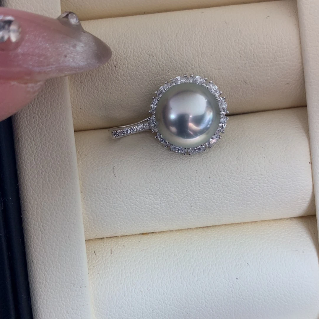 海水珍珠颈饰银S925镶嵌