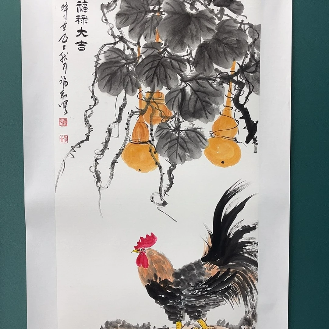 国画艺术家真人手绘