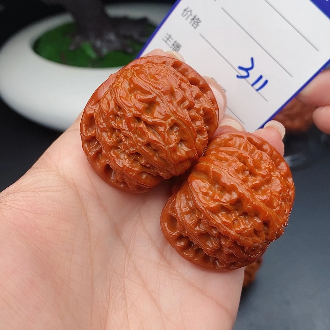 把件文玩核桃42闷白311