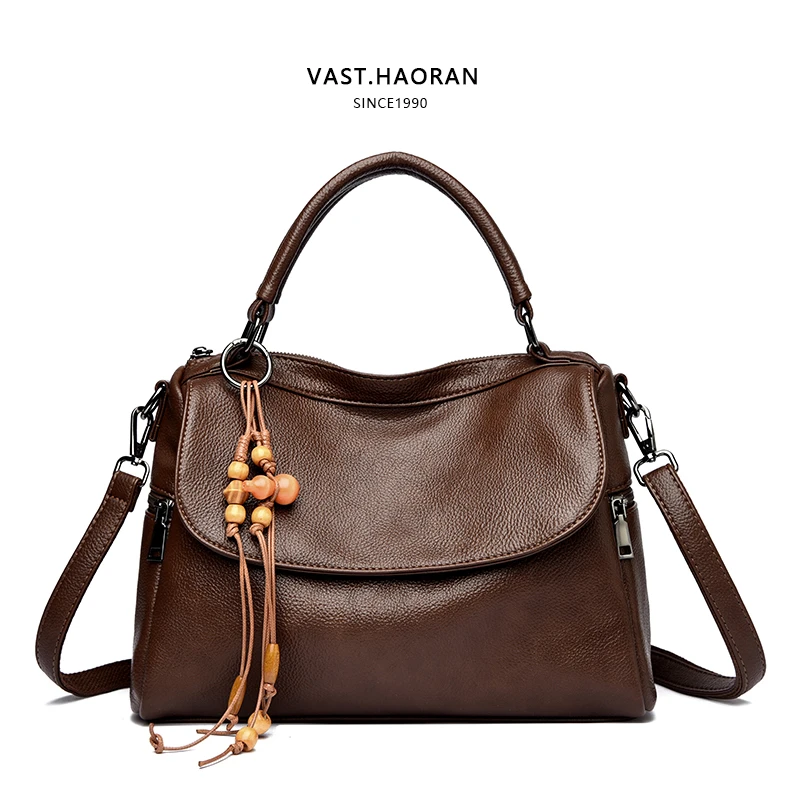 时尚女包单肩斜挎包经典肩包百搭通勤款式女包  3803棕