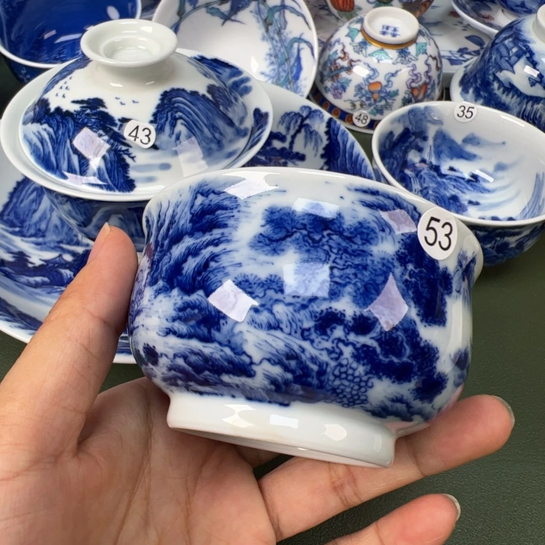 景德镇纯手工纯手绘茶具木木53