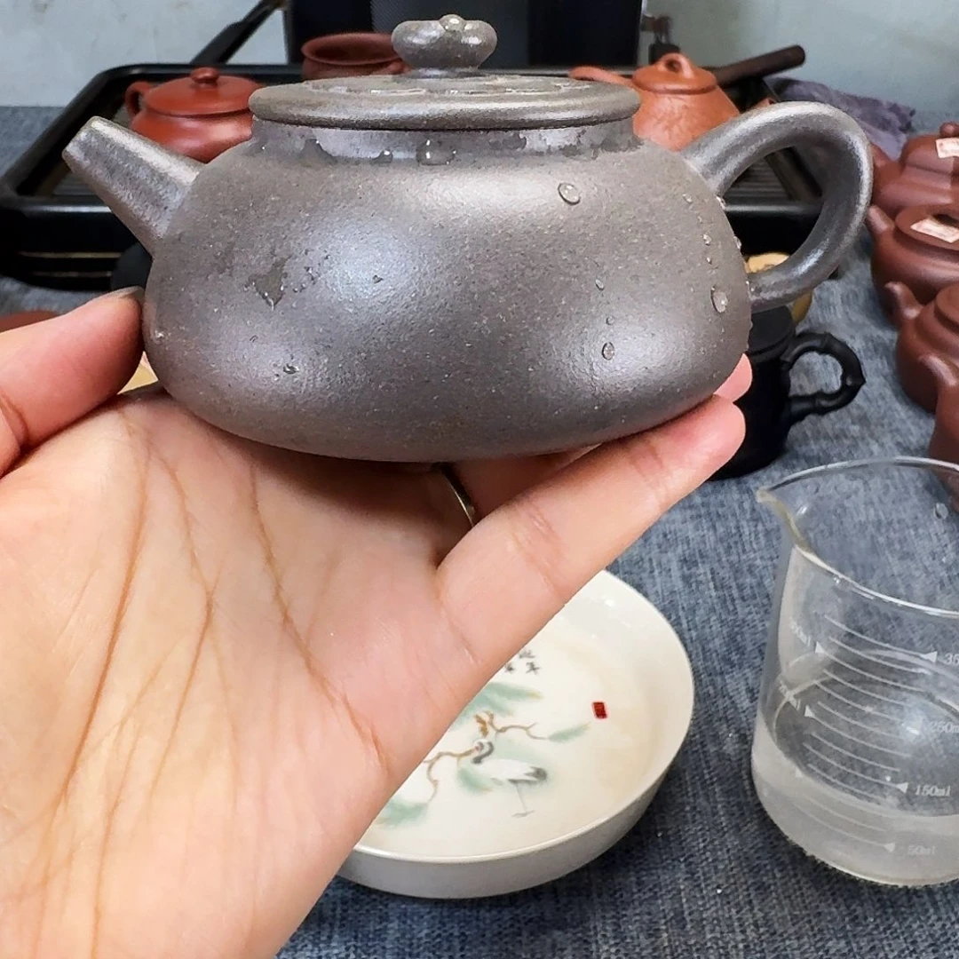 茶壶紫砂全手工紫砂壶菱花