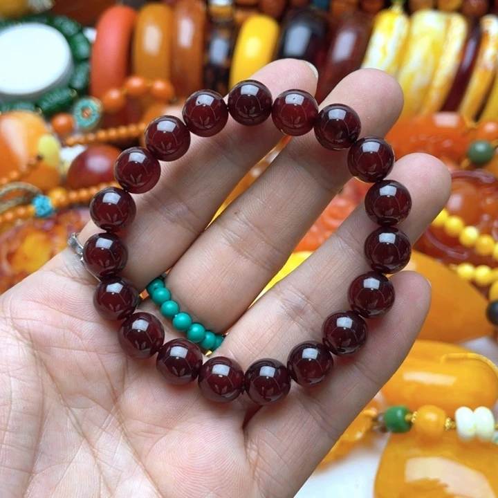 树脂制品93号红色手串