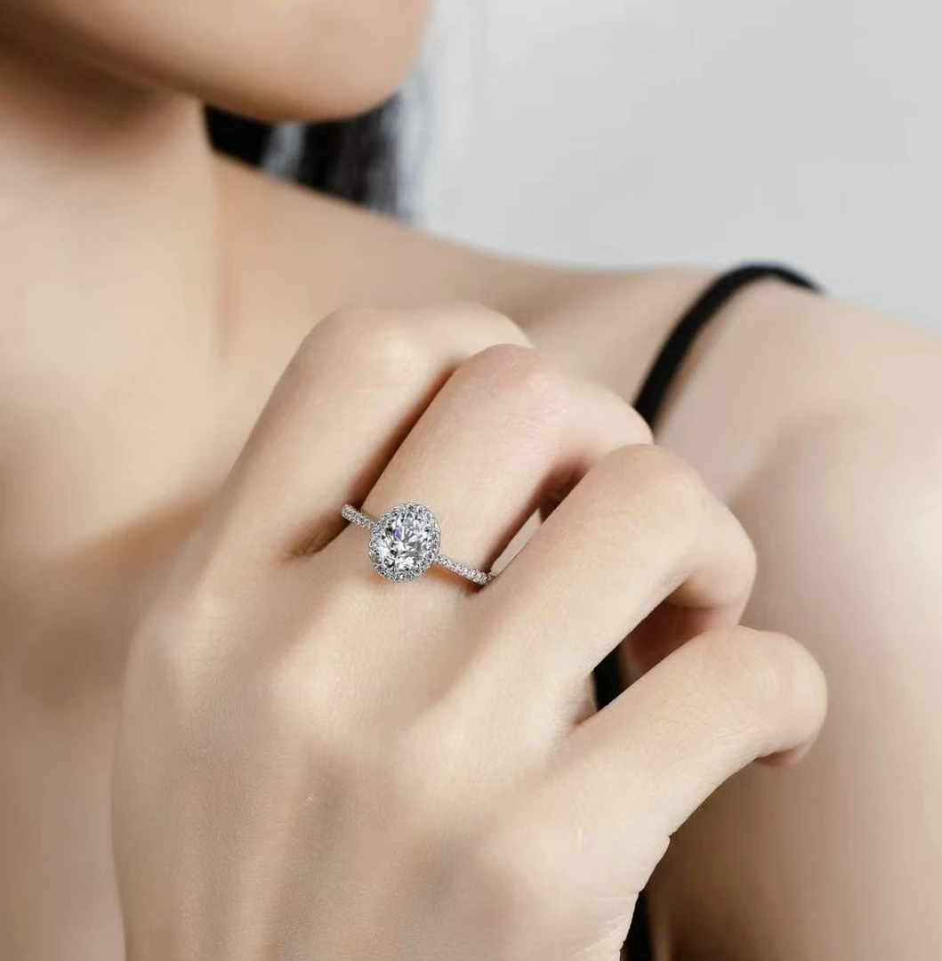 【Vevive】鸽子蛋1.0ct