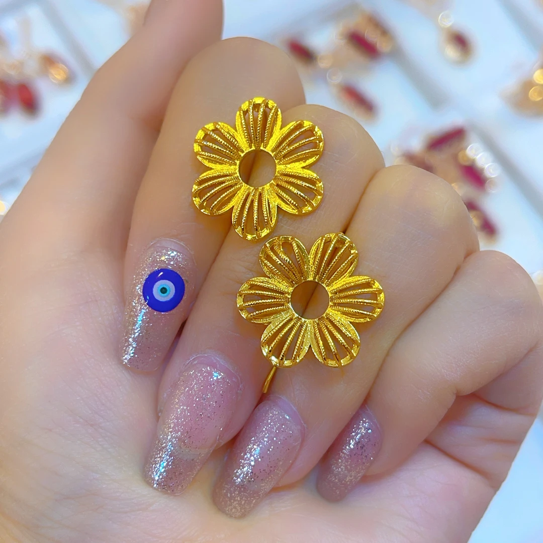 铜合金耳饰 1948新款耳环爆款白搭时尚金色铜合金白搭时尚