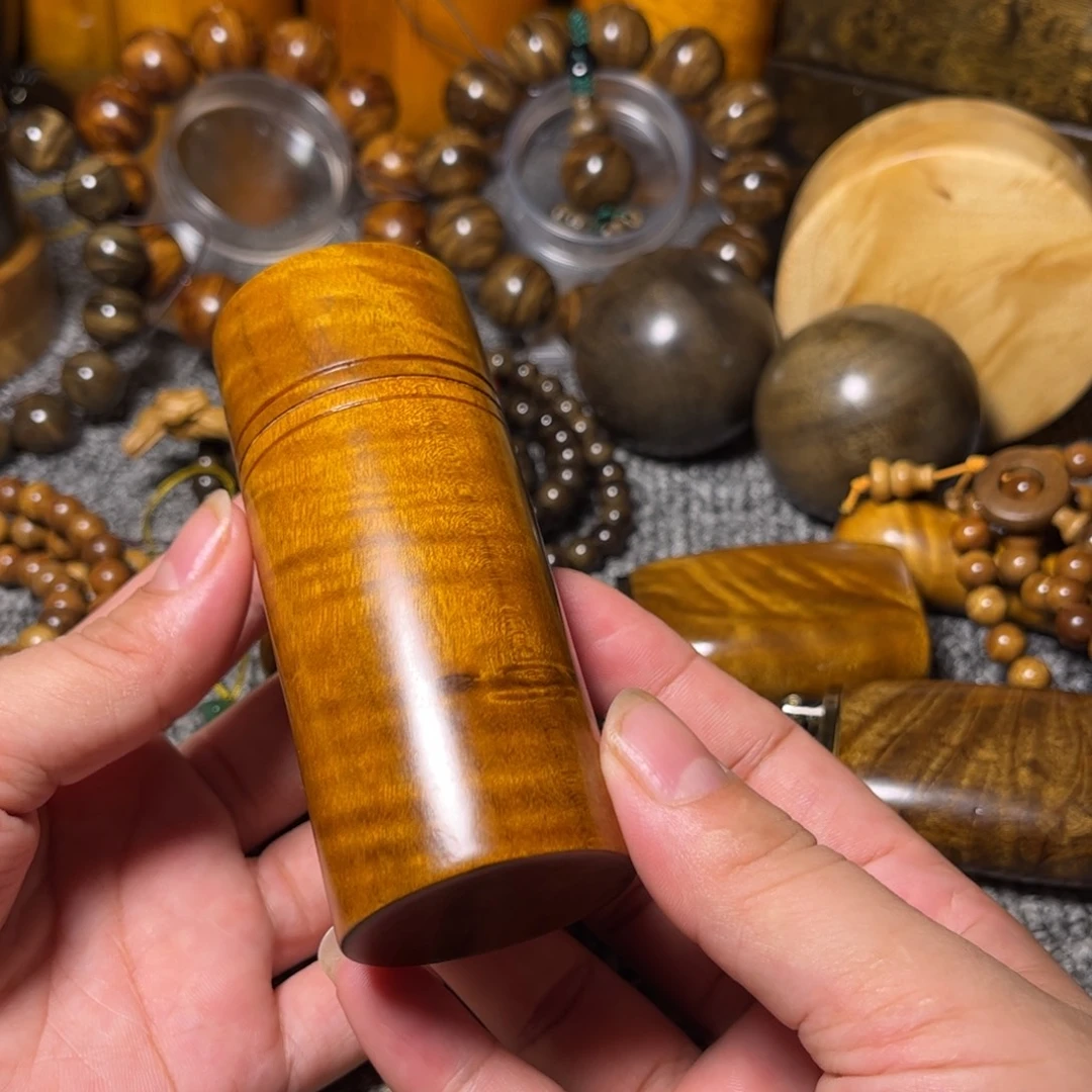 金丝楠牙签罐小叶