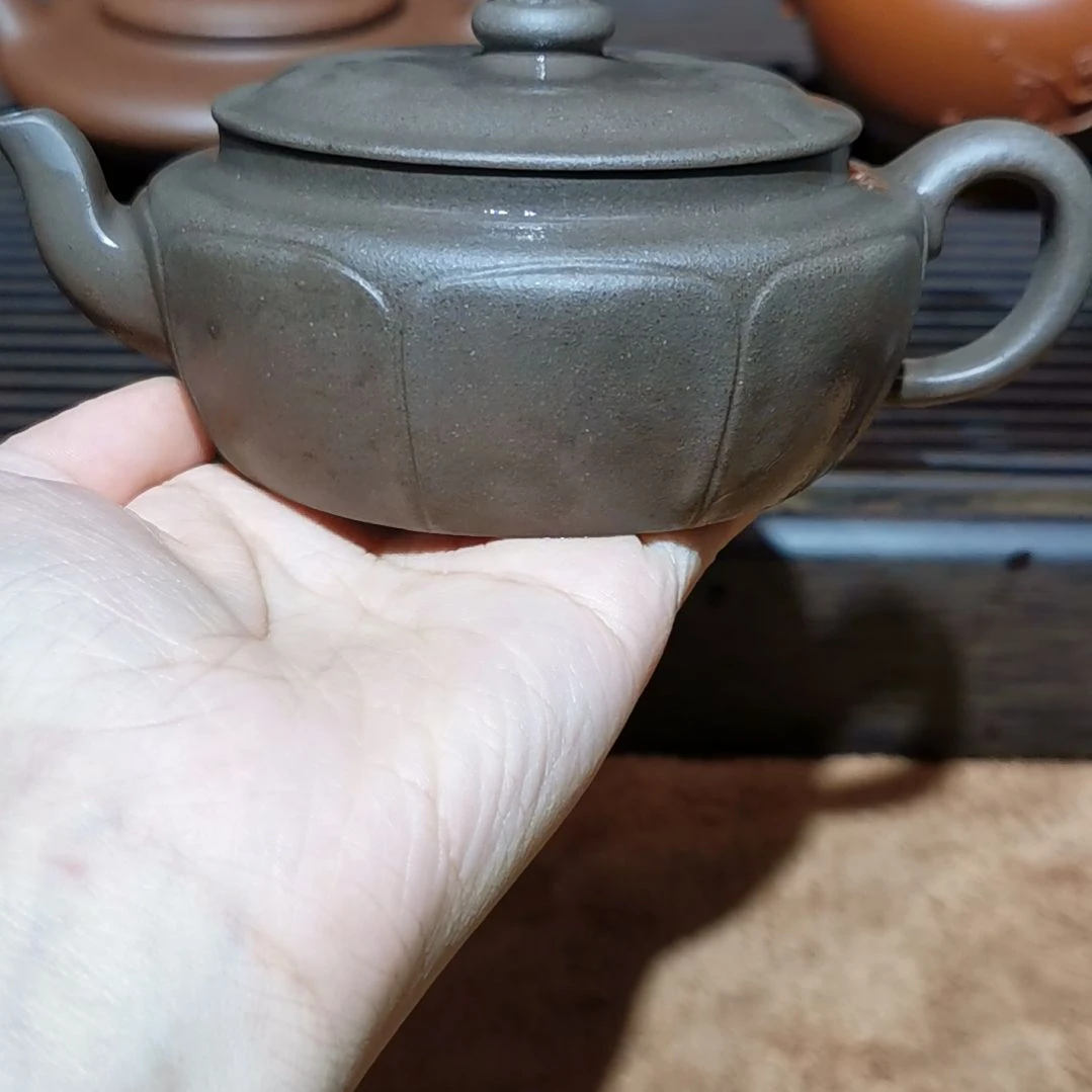 小***雨紫砂花盆梵莲半手