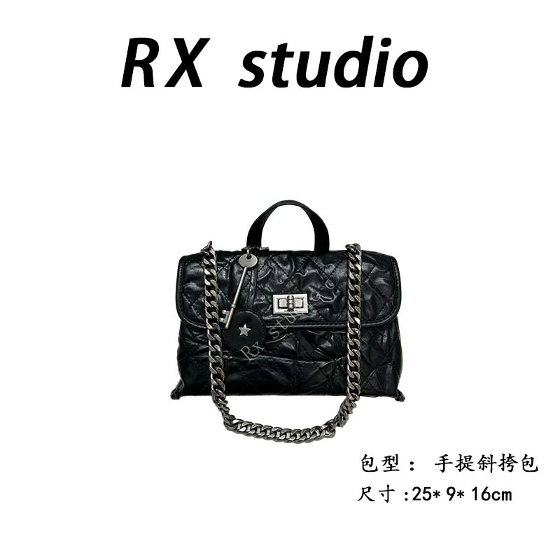 【南沙瑞熙】ZT-D7150-游牧黑RAIN.CUN轻奢小众时尚女士包