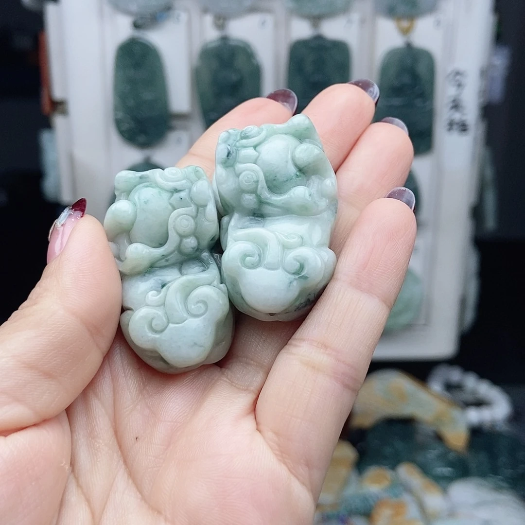 翡翠颈饰14K金镶嵌翡翠