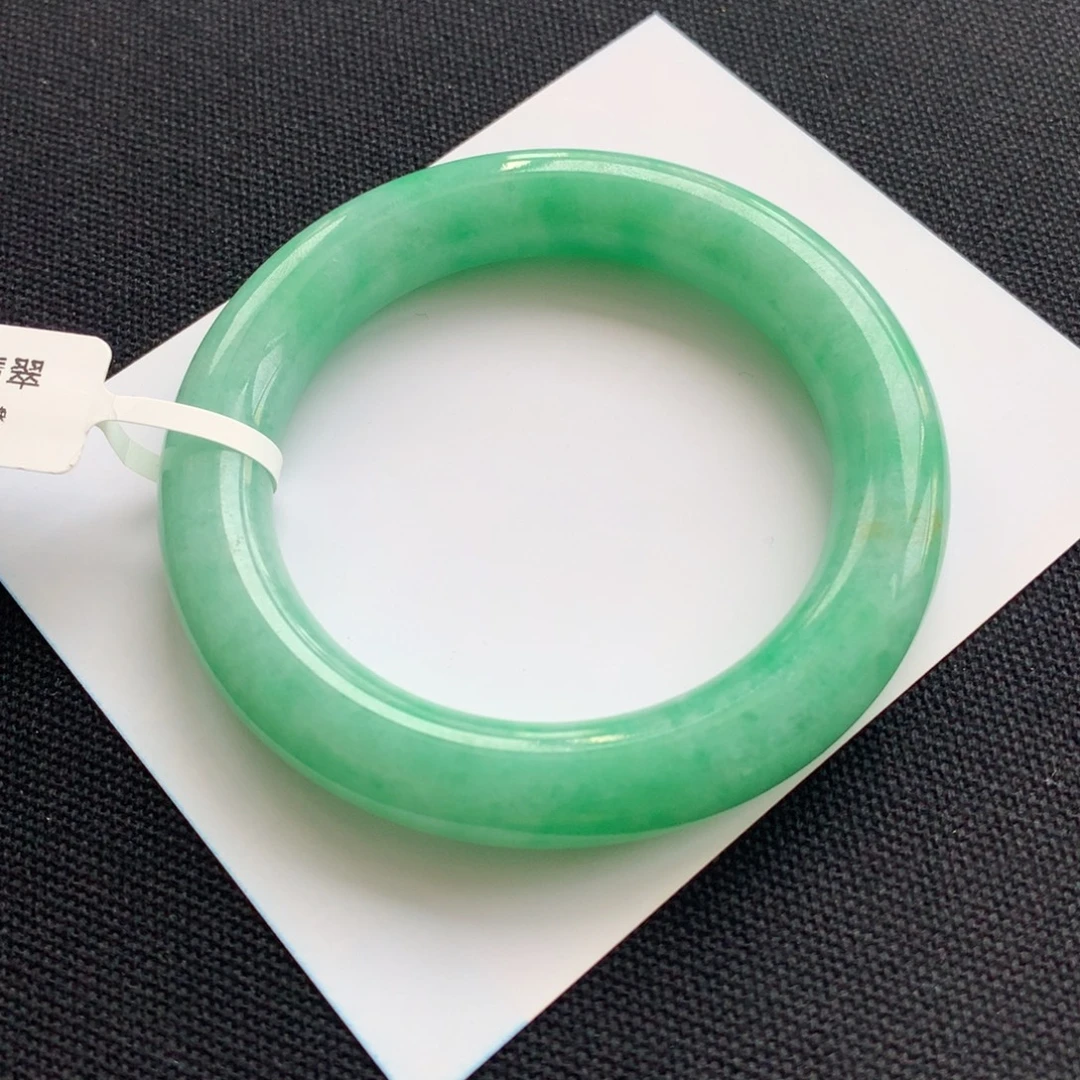翡翠未镶嵌手镯28号55.2圆