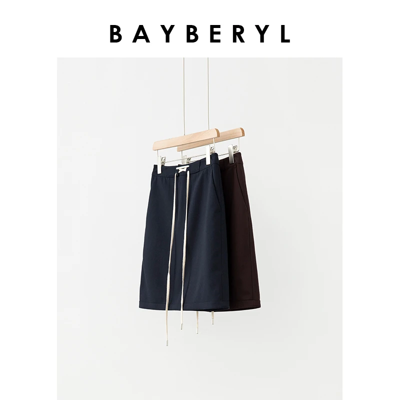 BAYBERYL老贝碧海*双色系带A字短裙半身裙YQ4H2901-12/29