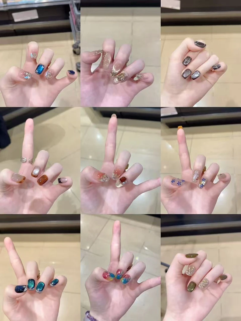 【01-145】秋冬新款纯手工穿戴甲高品质显白穿戴甲