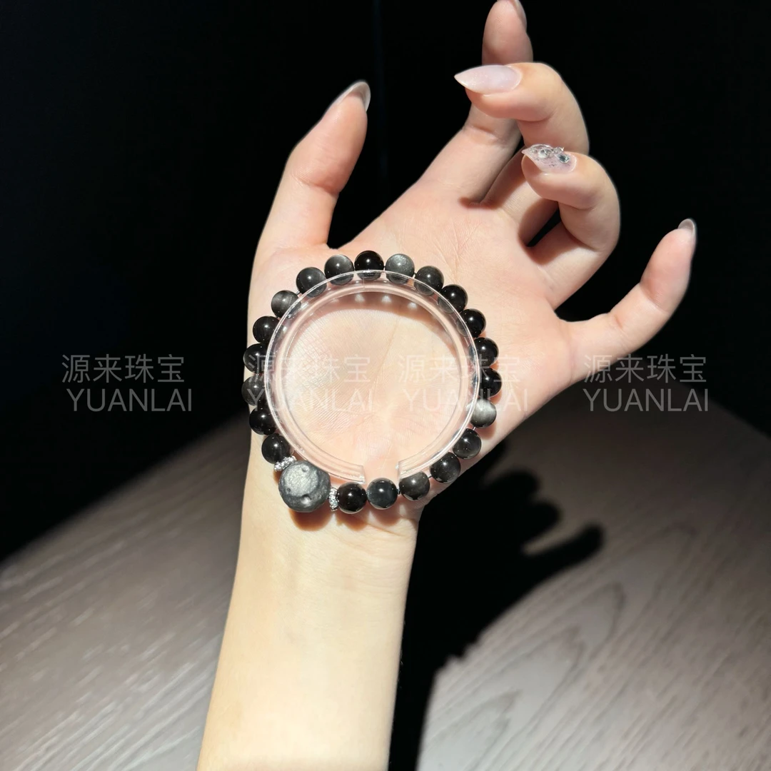 源源手作*夜影冥珠手串E