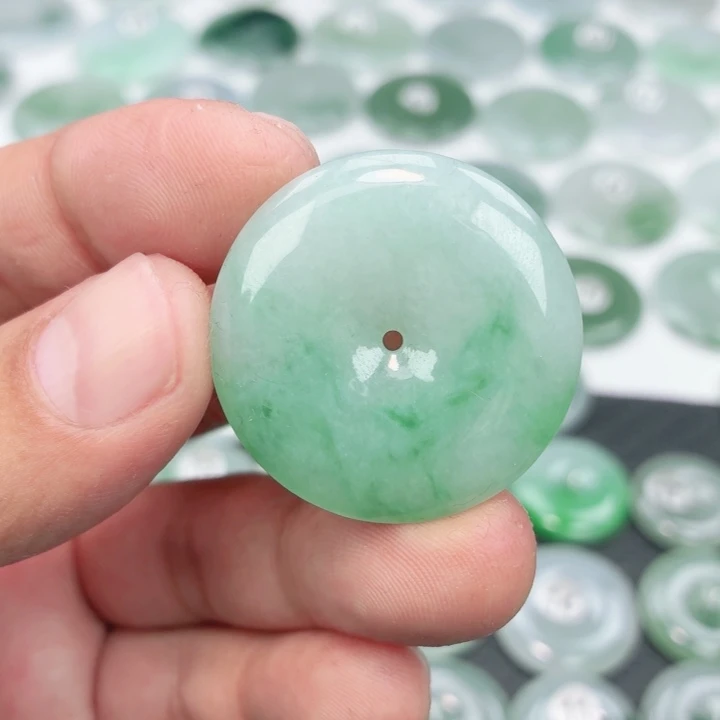 翡翠未镶嵌颈饰缅甸天然A货翡翠33.8-6.2