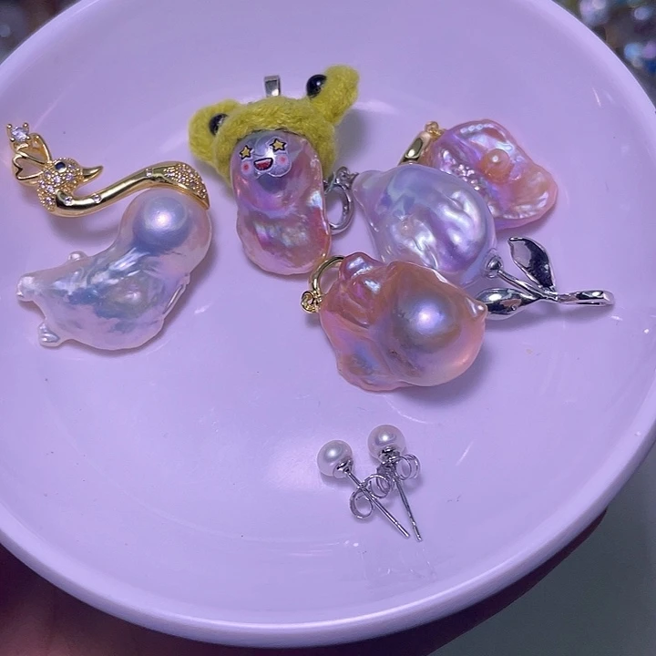 淡水珍珠合金颈饰60