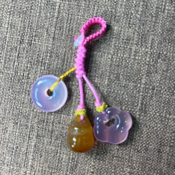 玛瑙玉髓 平安如意葫芦包挂/车钥匙挂