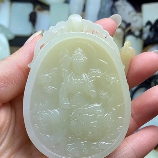 和田玉未镶嵌颈饰