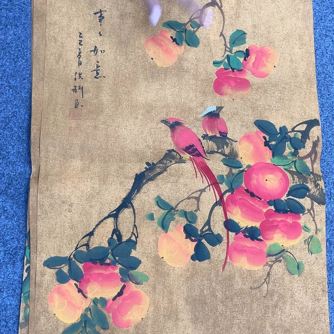 国画作品小姐姐放漏…