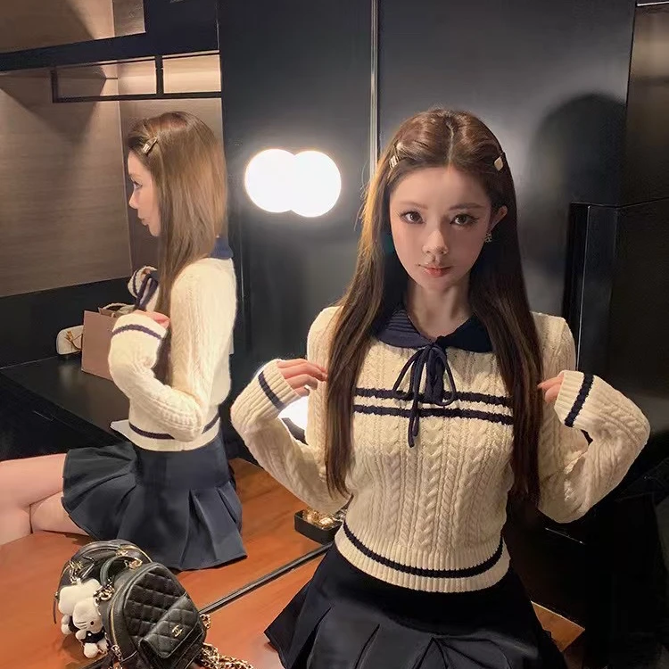 CONION 秋上新a字百褶半身裙