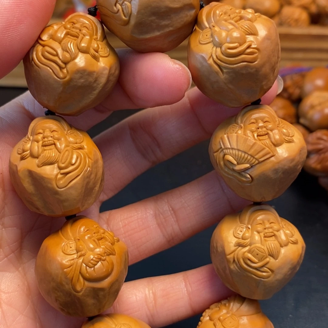橄榄核手串/手链2.4包衣财神