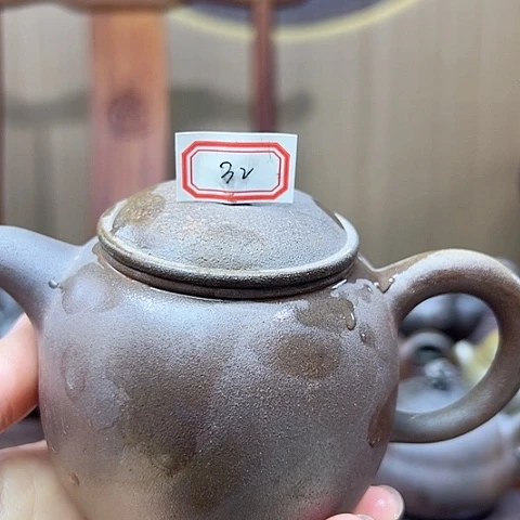 戬谷龙窑坭兴陶柴烧茶壶32