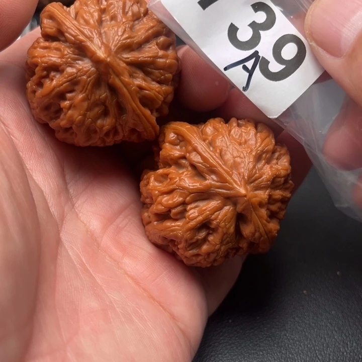 把件桃核凤凰43全家福
