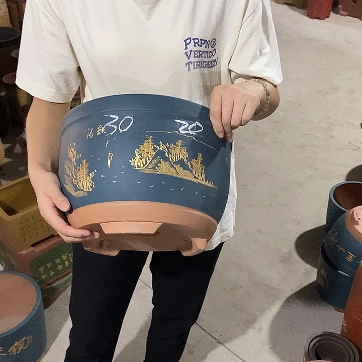 紫砂花盆紫砂花盆