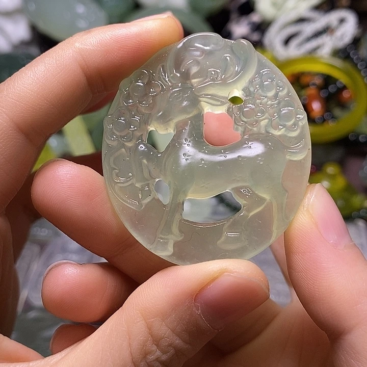 岫玉未镶嵌岫玉挂件