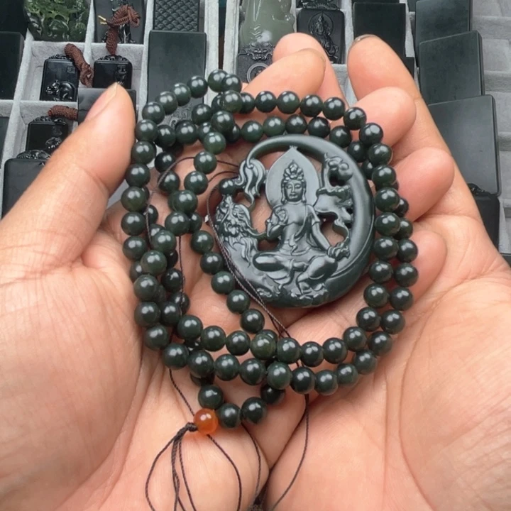 和田玉吊坠(赠链)未镶嵌