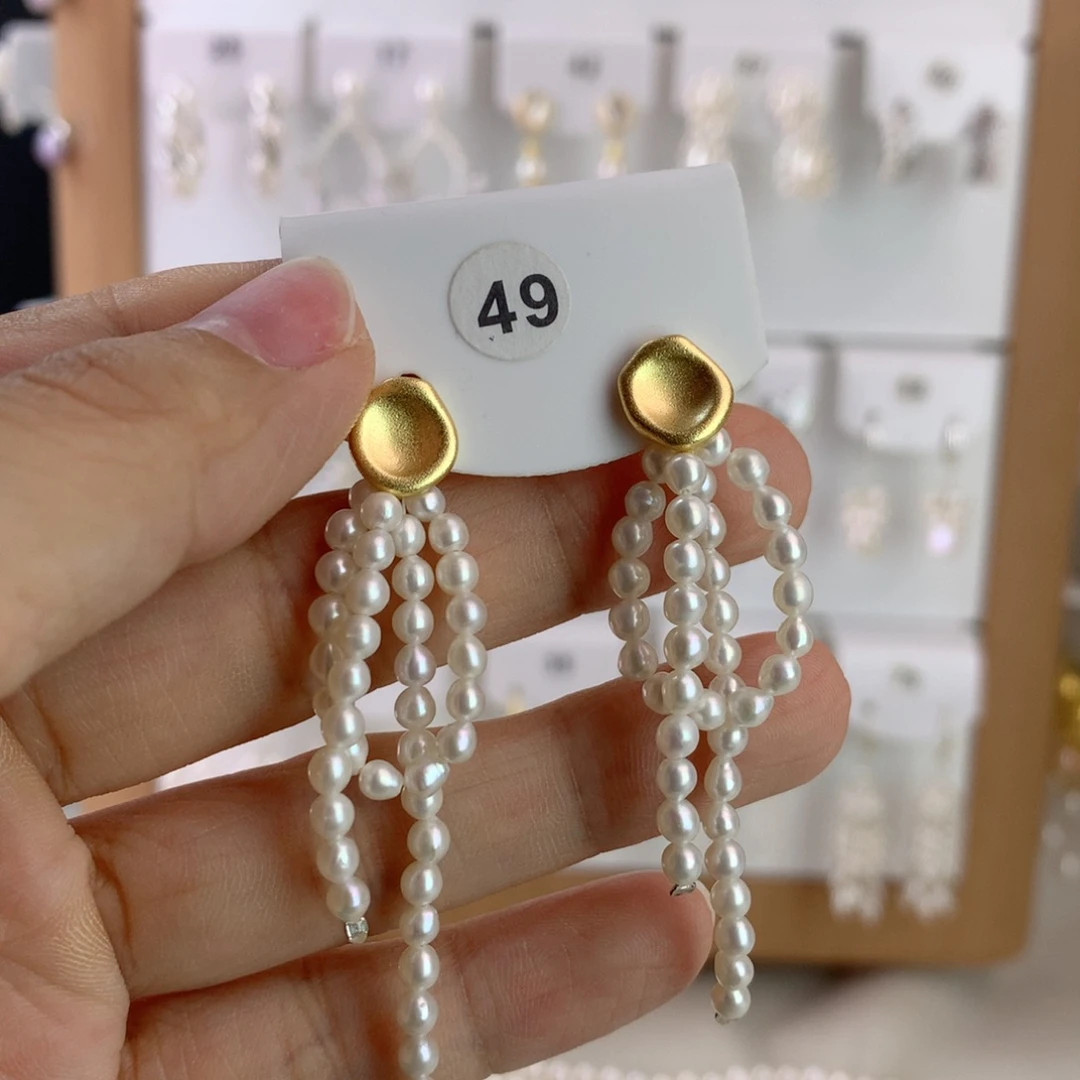 未镶嵌耳饰淡水珍珠