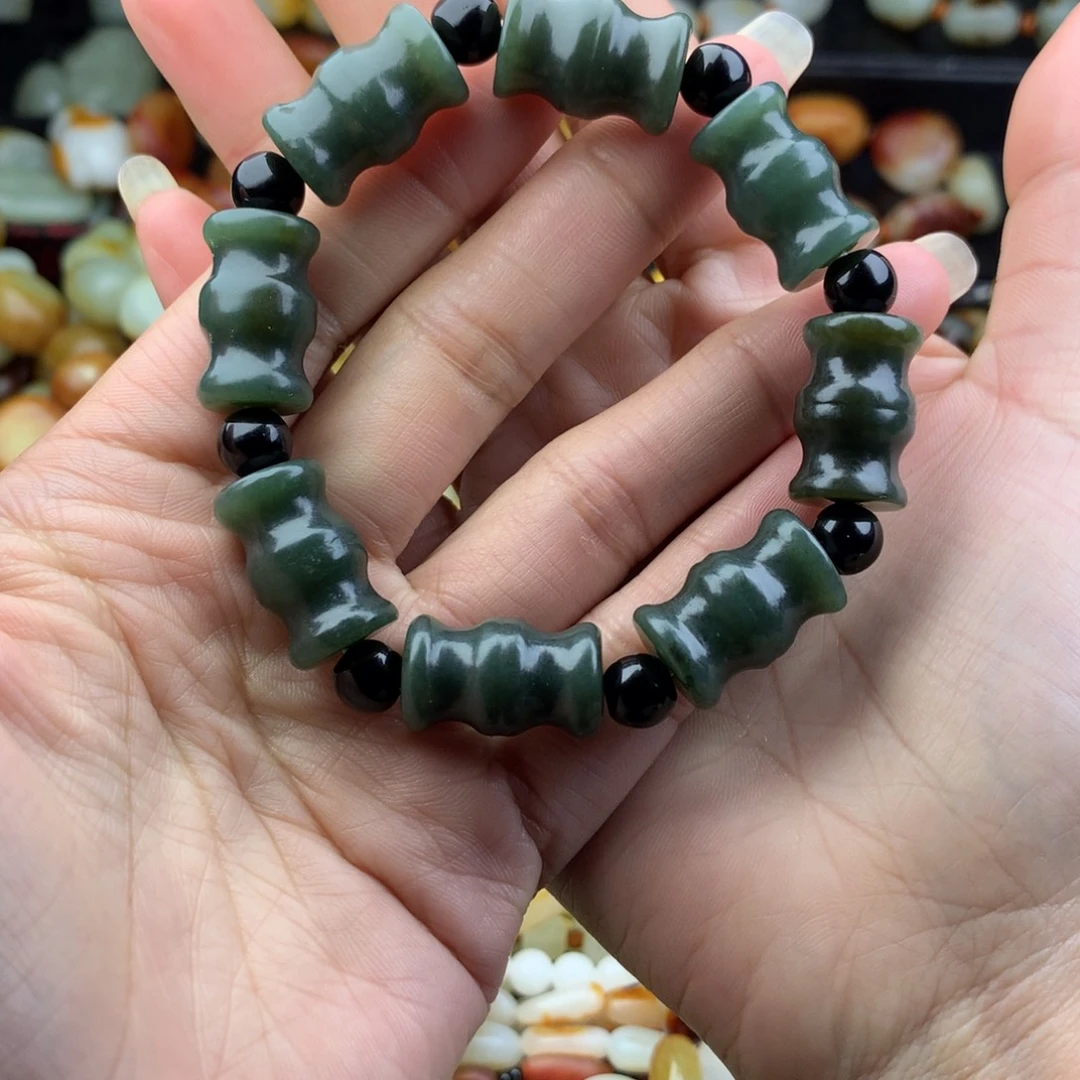 和田玉未镶嵌手链